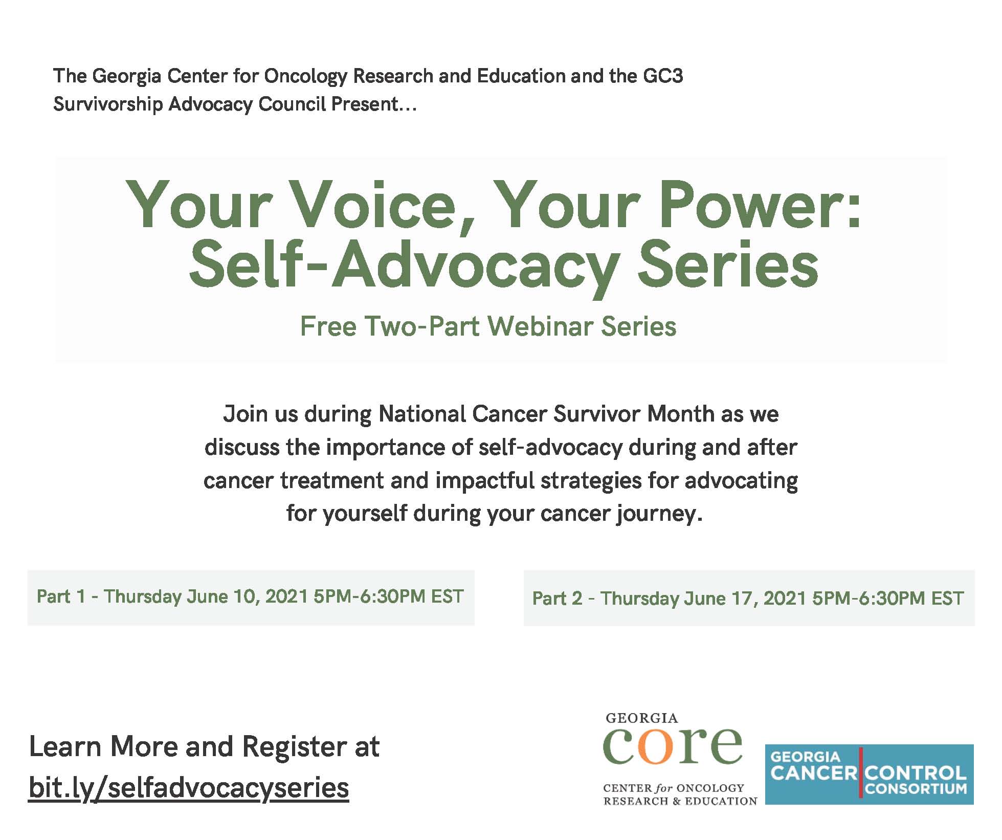 Your Voice, Your Power:  Self-Advocacy Series - Part 1