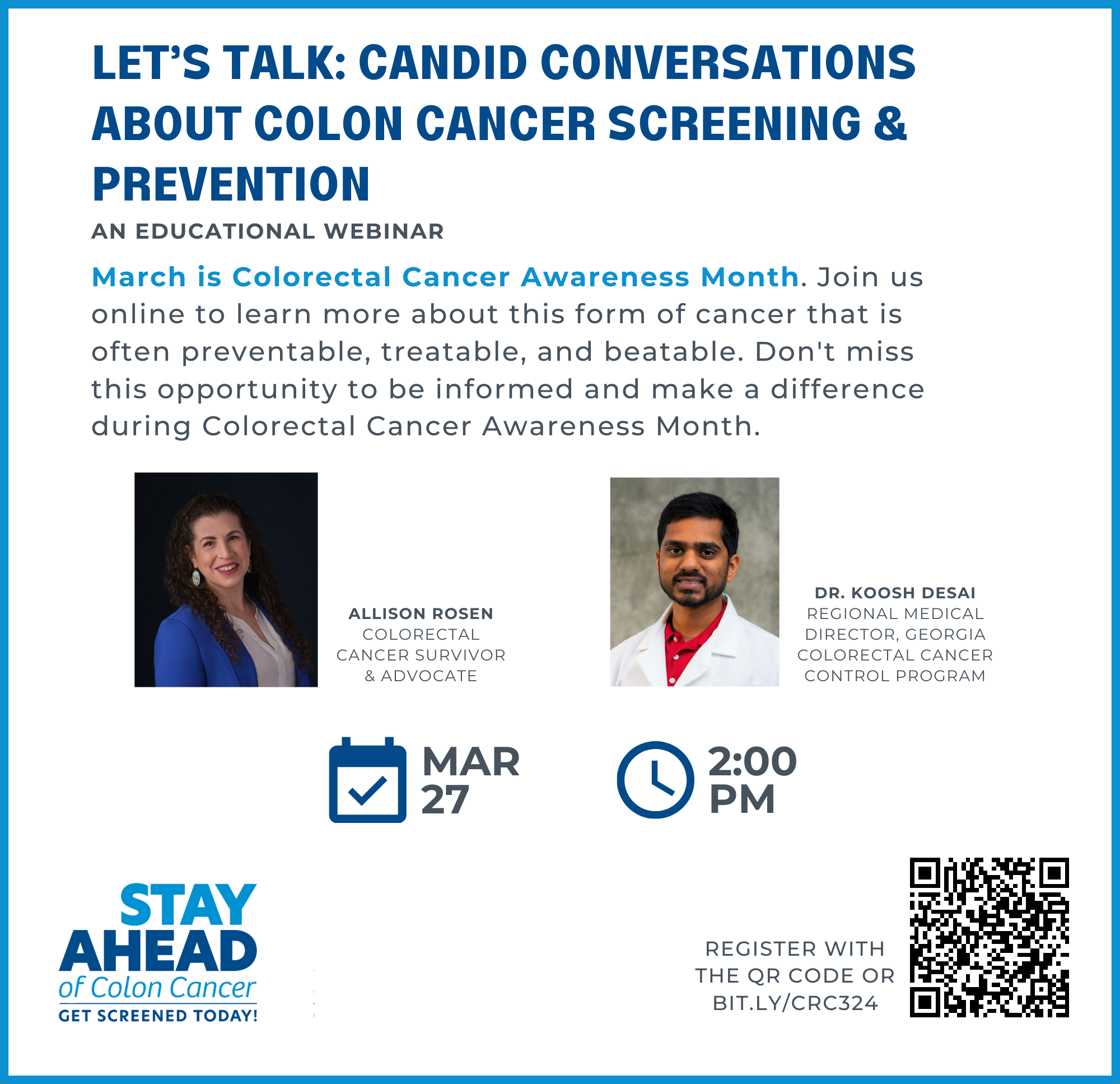 Let’s Talk: Candid Conversations About Colon Cancer Screening & Prevention