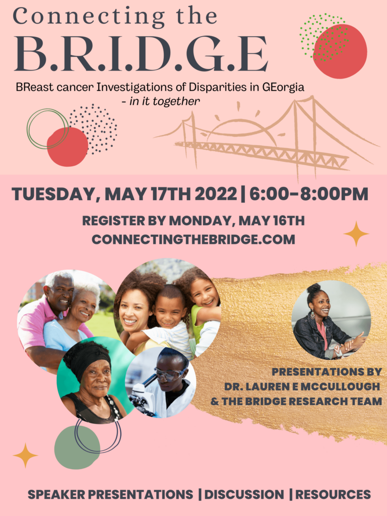 Connecting the B.R.I.D.G.E BReast cancer Investigations of Disparities of GEorgia